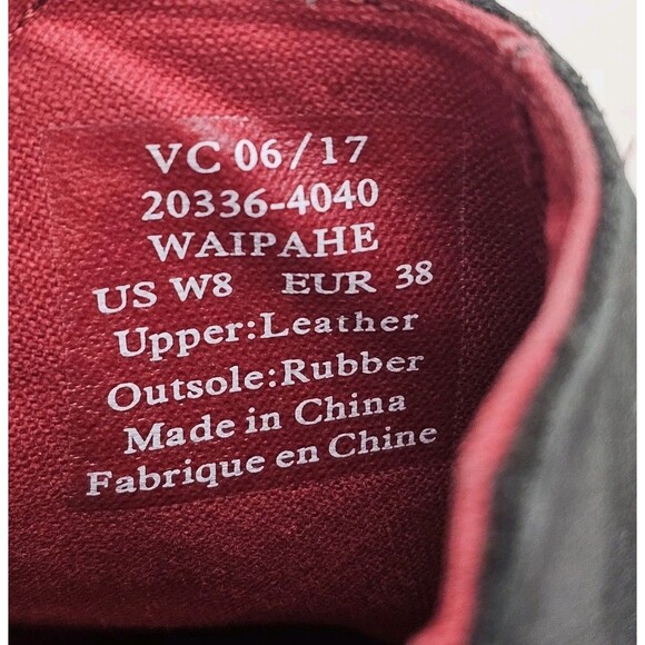 OluKai Waipahe Shoes Womens Size 8 Black Leather Slip On Casual Classic Booties - Picture 10 of 11